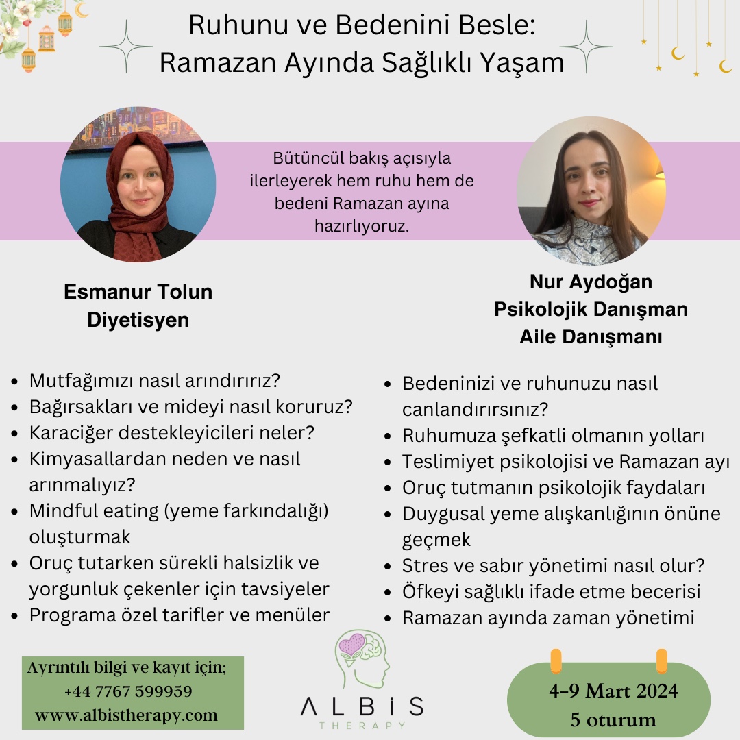 Ruhunu ve Bedenini Besle Ramazan Ayında Sağlıklı Yaşam